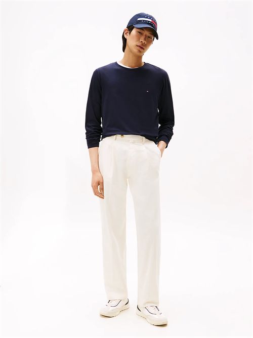 T-shirt slim fit in jersey a maniche lunghe TOMMY HILFIGER | MW0MW10804/DW5